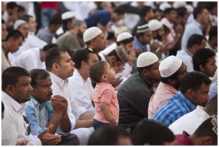 Listening to the Eid sermon