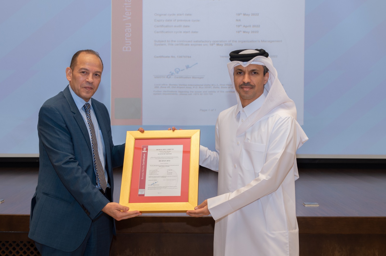 Qatar Olympic Committee receives ‘International Event Sustainable Management’ certification