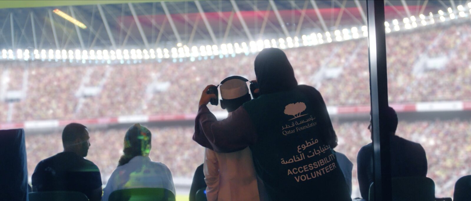 Security guards work under Doha’s boiling summer sun