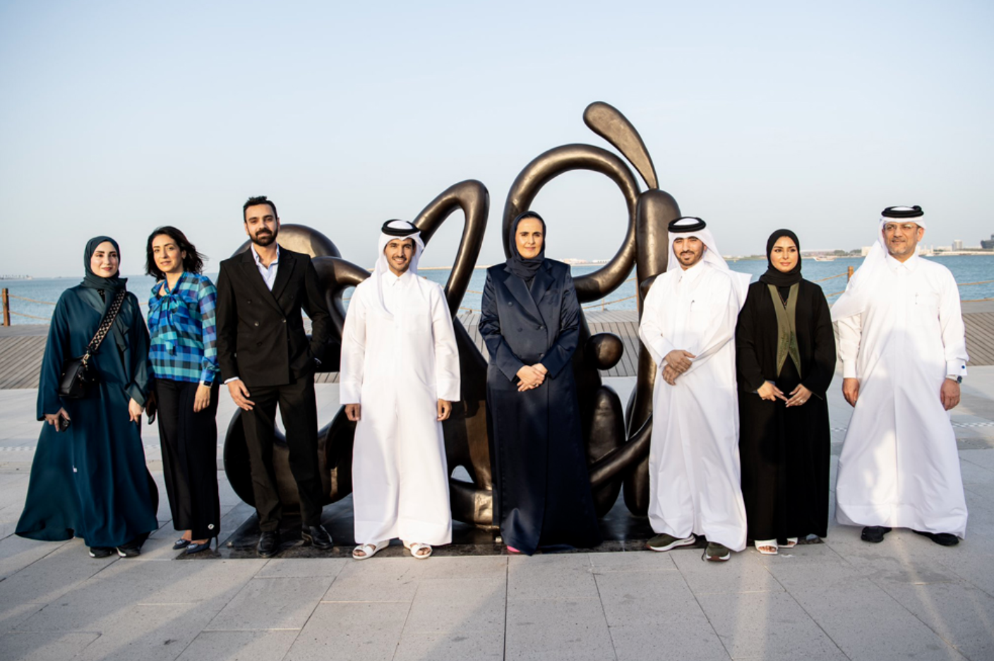 ‘Smile’ sculpture unveiled at Doha Corniche