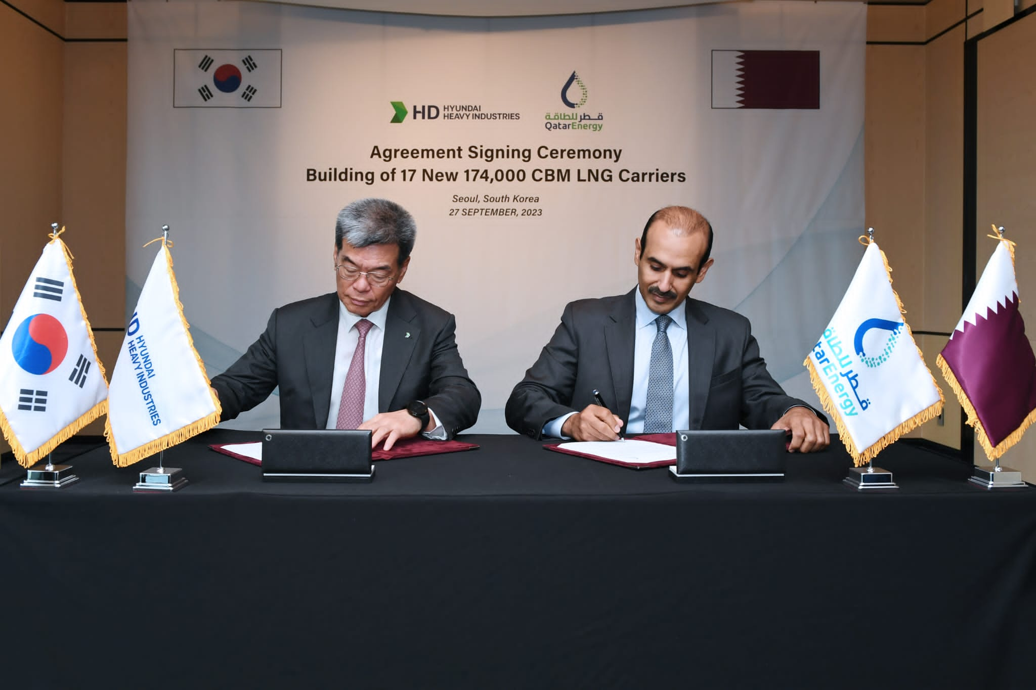 QatarEnergy inks multi-billion riyal milestone LNG ship-building agreement with Hyundai Heavy Industries